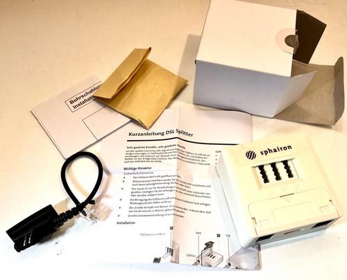 Dsl splitter komplettset neu - komplettset,
